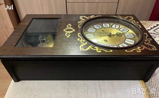 Античен стенен часовник, снимка 4 - Антикварни и старинни предмети - 53974819