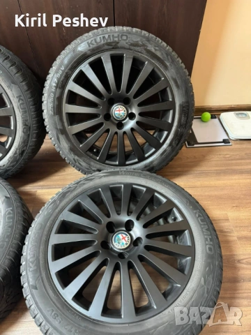Джанти Алфа Ромео 5x110 17ки със зимни гуми, снимка 2 - Гуми и джанти - 54035843