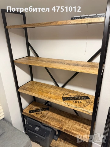 Модерна етажерка от мангово дърво, снимка 5 - Етажерки - 53937534