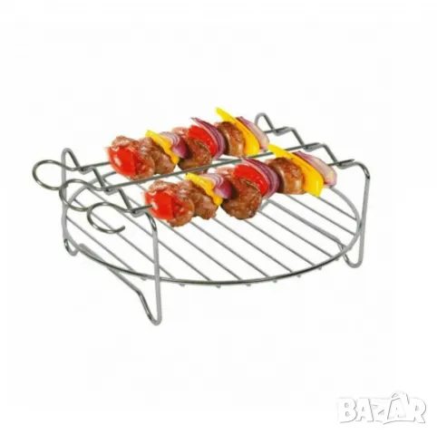 Скара с шишчета за Air Fryer Voltz V51980BG, 18 см., неръждаема стомана, снимка 1