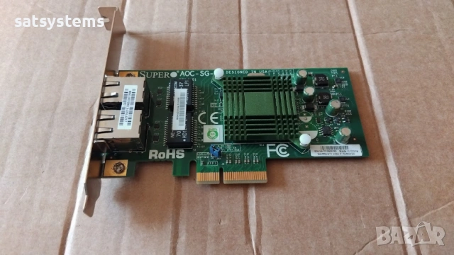 SuperMicro AOC-SG-I2 PCI Express Dual Port Gigabit Network Adapter Card LP, снимка 5 - Мрежови адаптери - 48384950