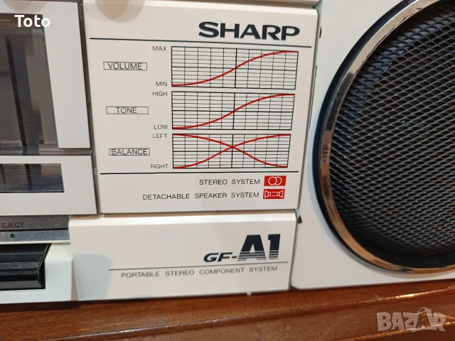 Радиокасетофон SHARP GF A1, снимка 9 - Радиокасетофони, транзистори - 56272727