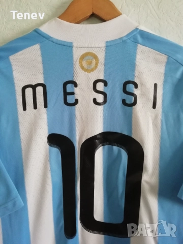 Argentina Lionel Messi Adidas оригинална тениска фланелка Аржентина Меси , снимка 4 - Тениски - 52919324