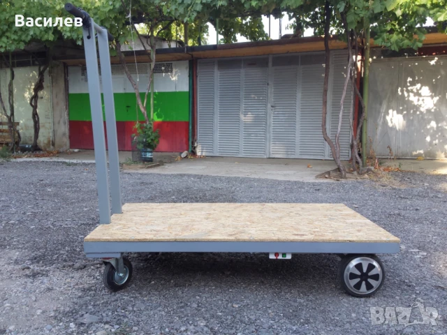 Електрическа товарна  количка (платформена), 36V Li-ion - до 200 кг., снимка 3 - Други машини и части - 51384632