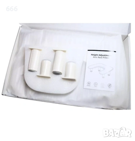 Подложка за ръце за маникюр, buyya, ергономичен U-образен дизайн, регулируема височина, бяла, снимка 9 - Други стоки за дома - 53212246