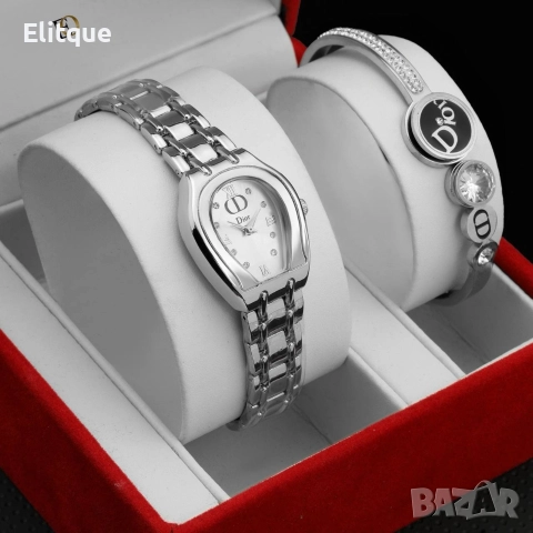 часовник и гривна carter Gucci Christian Dior , снимка 2 - Бижутерийни комплекти - 52908126