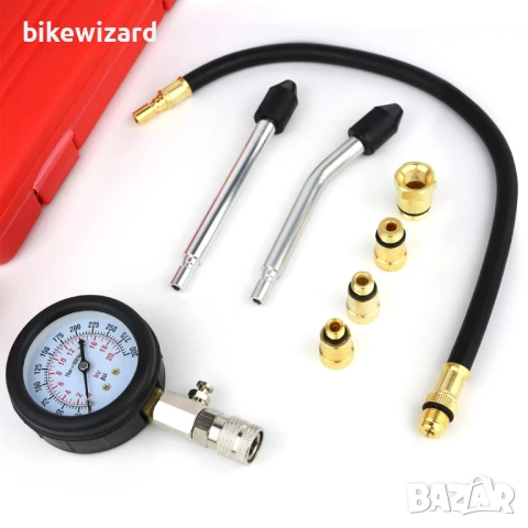 Тестер за компресия, компресомери за двигател, устройство за бензинов двигател 0-20 Bar или 0-300 PS, снимка 5 - Други инструменти - 51143013