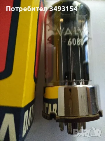 Радиолампа 6080 мощен двоен триод.