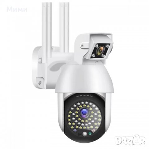 50 LED FULL HD PTZ ВЪРТЯЩА КАМЕРА С 2 ОБЕКТИВА, АЛАРМА, снимка 4 - Комплекти за видеонаблюдение - 37012568