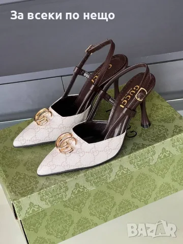 Gucci Дамски Сандали На Ток Гучи - Различни Цветове Код E111, снимка 6 - Сандали - 55795718