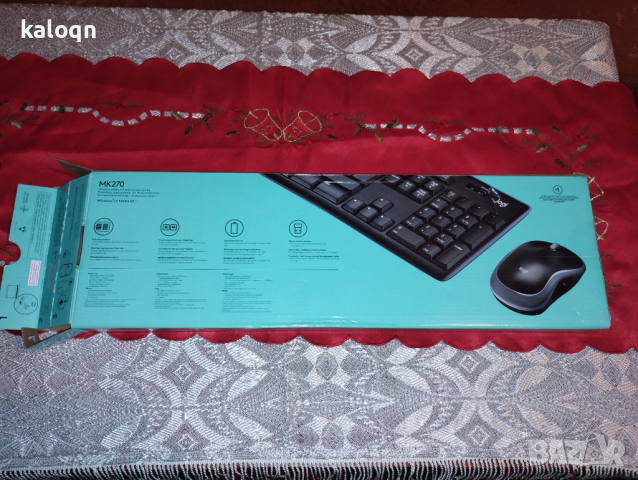 Комплект LOGITECH клавиятура и мишка, снимка 6 - Клавиатури и мишки - 44781502