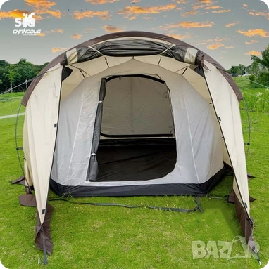 Палатка за къмпинг, 4м. /2.35м./1.60м., снимка 4 - Палатки - 51603592