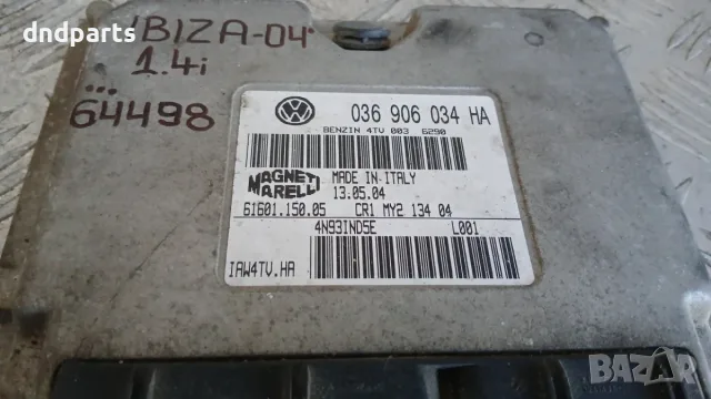 Компютър Seat Ibiza 1.4i 2004 036906034HA 61601.150.05 Ibiza (6L) (2002-2008), снимка 2 - Части - 56170208
