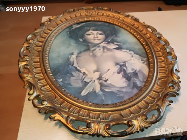 КРАСАВИЦА-КАРТИНА ВНОС ГЕРМАНИЯ 0804221557, снимка 3 - Антикварни и старинни предмети - 36389350