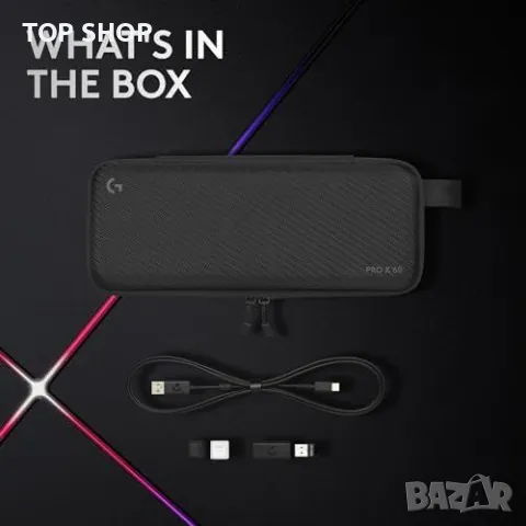Нова Logitech PRO X 60 LIGHTSPEED Механична Клавиатура RGB Безжична, снимка 4 - Клавиатури и мишки - 49604535