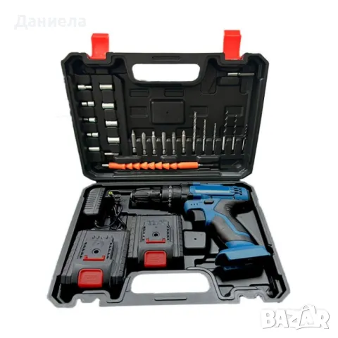 Машина за пробиване и завинтване в куфар,23 части,2 батерии, снимка 7 - Други инструменти - 50316080