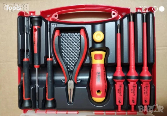 FELO 10 части изолирани AC 1000V отвертки клещи комплект , снимка 2 - Други инструменти - 52898070