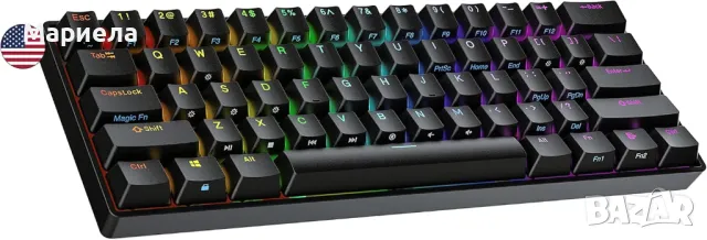 S60 Supernova 60% форм фактор/Механична клавиатура с гореща смяна/RGB LED Подсветка