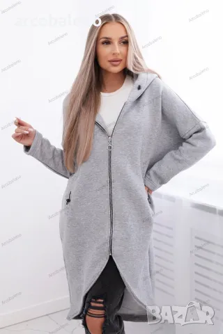 Дамски дълъг изолиран суичър, 15цвята , снимка 14 - Суичъри - 48481663