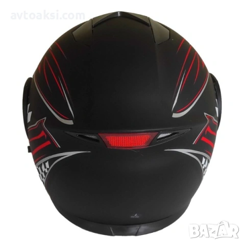 Модуларна Мото каска -355-1, снимка 7 - Аксесоари и консумативи - 54095432