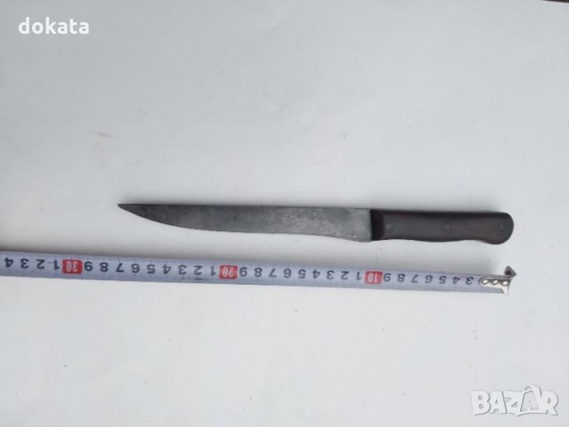 Стар касапски нож от соца., снимка 2 - Ножове - 35650329