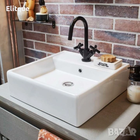 Красив и стилен стоящ двуръкохватков черен смесител, снимка 4 - Други стоки за дома - 52854026