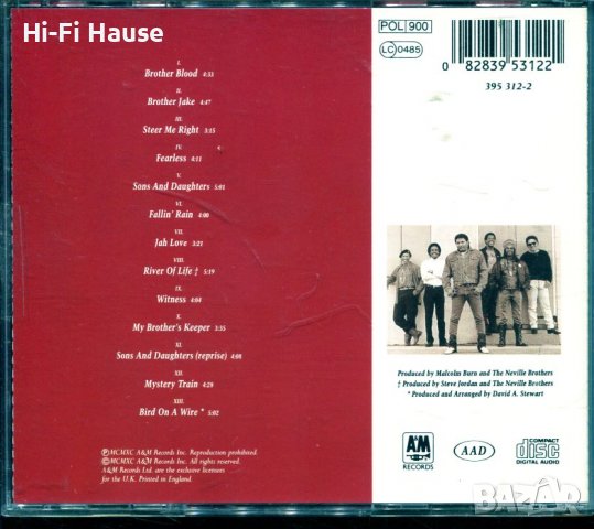 Neville Brothers, снимка 2 - CD дискове - 37711949