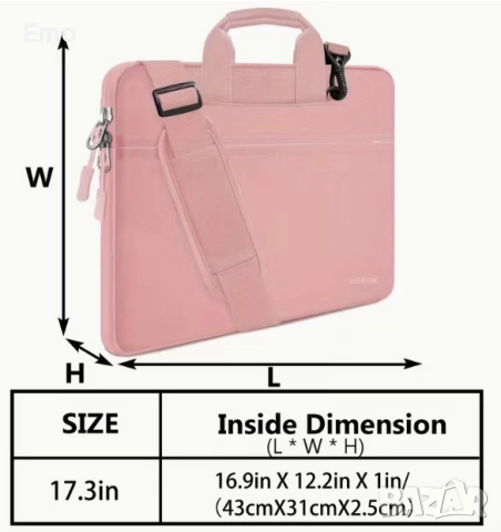 Чанта за лаптоп до 17,3'', снимка 6 - Части за лаптопи - 52863495