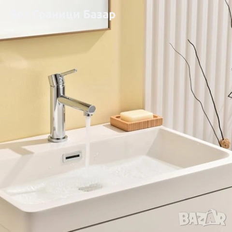 Нов Модерен смесител за баня месинг G1/2 едноръкохватков кранче чешма мивка, снимка 7 - Други стоки за дома - 54230527