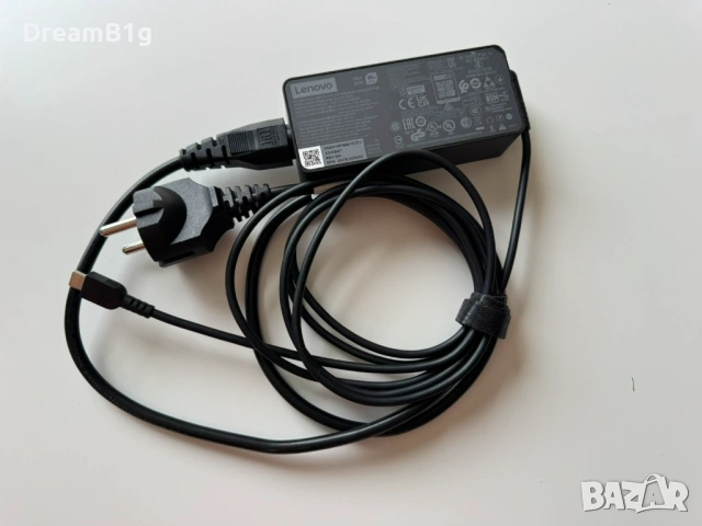 Оригинално зарядно за лаптоп Lenovo 65W USB-C (Type-C)