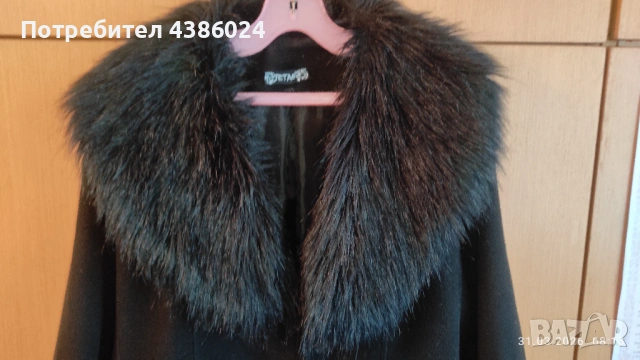 ЧЕРНО БЪЛГАРСКО ВЪЛНЕНО ПАЛТО ЗА ЕДРА ЖЕНА, СУПЕР ЕВТИНО!, снимка 2 - Палта, манта - 54036183