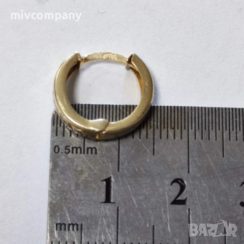 Златни обеци 1.48гр., снимка 3 - Обеци - 53341061