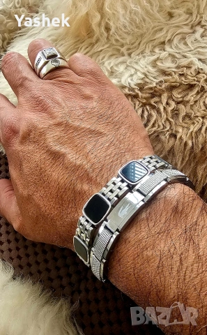 Продавам поръчкова сребърна гривна с черен Оникс, снимка 14 - Гривни - 54210868