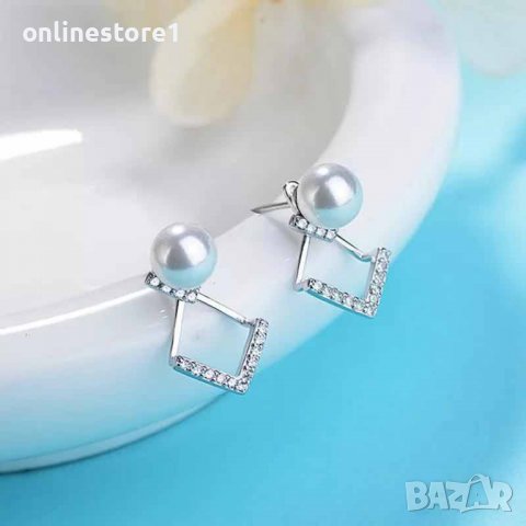 Сребърни обеци - Перли Доминант 925 BX535, снимка 2 - Обеци - 39122841
