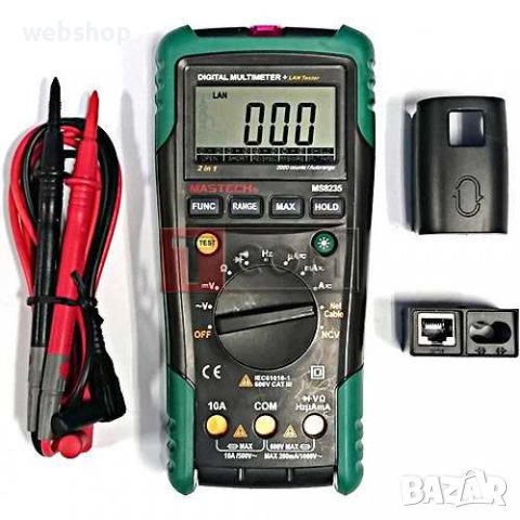 Цифров Мултиметър MASTECH , Мултицет със зумер и интерфейс MS8235 VAC/VDC | AAC/ADC | OHM | Hz | NCV, снимка 1