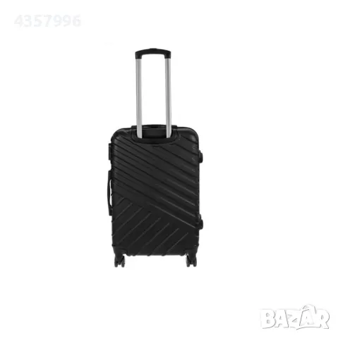 Куфар с колелца, 90л., Черен, снимка 2 - Куфари - 48943992