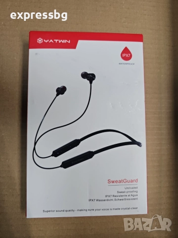 YATWIN Bluetooth слушалки – IPX7 водоустойчиви
