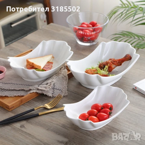 Стилна бяла купа от Аркопал , 23 х 13,5 см, снимка 11 - Прибори за хранене, готвене и сервиране - 51392467