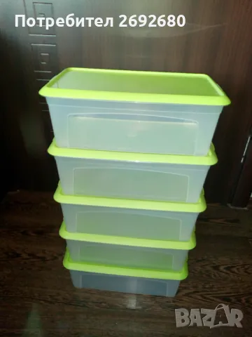Нови комплекти от 6бр. или от 3бр. прозрачни кутии за съхранение , снимка 2 - Кутии за съхранение - 49368789