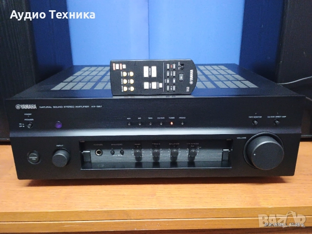 YAMAHA AX-397. Перфектен! Оригинално дистанционно. Страхотен звук! Изпращам видео., снимка 4 - Ресийвъри, усилватели, смесителни пултове - 52138375