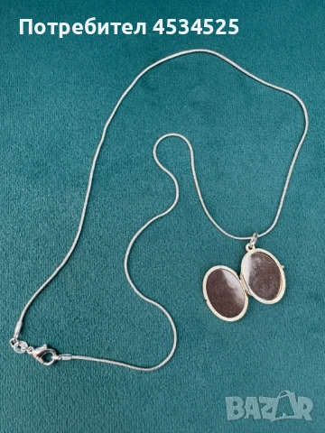  Винтидж сребърен медальон-кутийка 925, снимка 3 - Антикварни и старинни предмети - 52875466