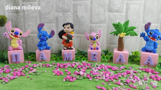 Кубчета с име с любимият Стич!!, снимка 3 - Декорация за дома - 52429019