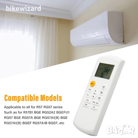 Универсално дистанционно управление за климатик Carrier, MrCool, Olimpia Splendid, снимка 4 - Друга електроника - 52642300