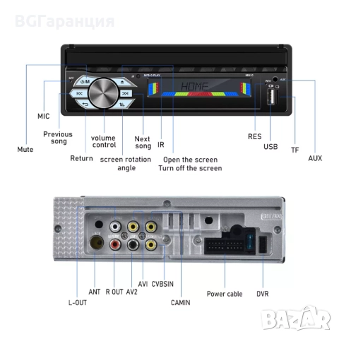 Мултимедиен MP5 Плеър 7 инча с Bluetooth, снимка 4 - Друга електроника - 52258146