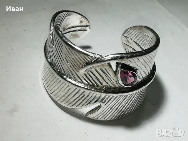 Сребърен пръстен с Гранат 