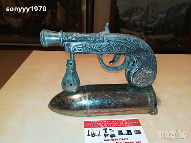 ретро пистолет-запалка внос от гърция 2408211137, снимка 2 - Антикварни и старинни предмети - 33905594