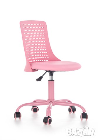 Розов детски стол колелца