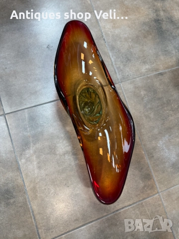 Стъклена купа Murano №7659 , снимка 4 - Антикварни и старинни предмети - 52604709