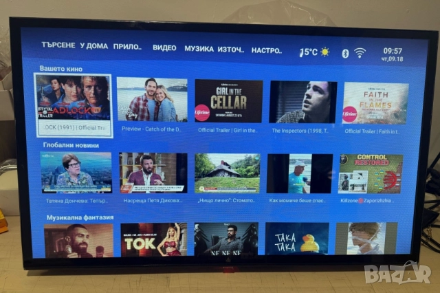 Телевизор A6 SMART Full HD – 32 и 43 инча с Android, Netflix и YouTube, снимка 2 - Телевизори - 51883206