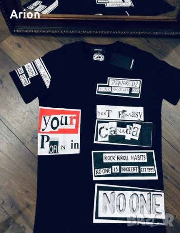 Мъжка тениска Dsquared2, снимка 2 - Тениски - 34174280